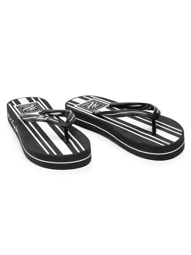KARL LAGERFELD Čības uz pirksta KARL LAGERFELD KL81018s Melns