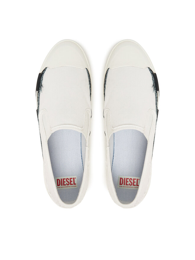 Diesel Tenis superge Diesel D-Verse Y03552PR012 HA686 Bela