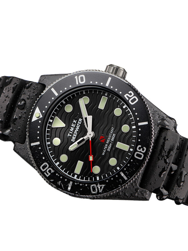 Timex Ρολόι Timex Deepwater Reef 200 XCF TW2Y02200 Μαύρο