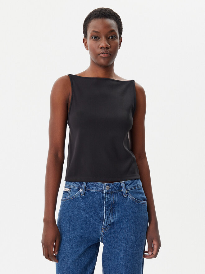 Calvin Klein Jeans Calvin Klein Jeans Топ Logo J20J225314 Чорний Regular Fit
