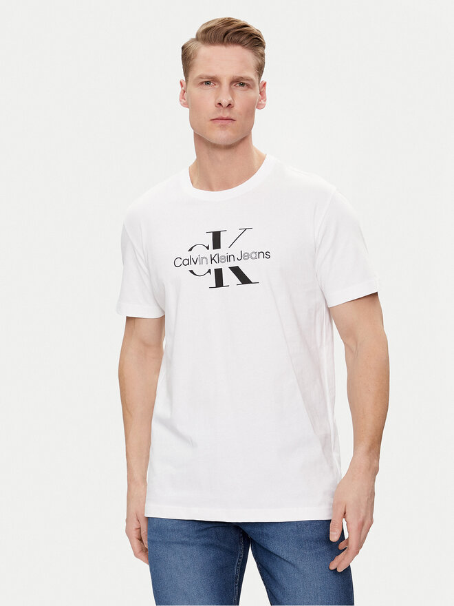 Calvin Klein Jeans Calvin Klein Jeans Camiseta Distrupted J30J325190 Blanco Regular Fit