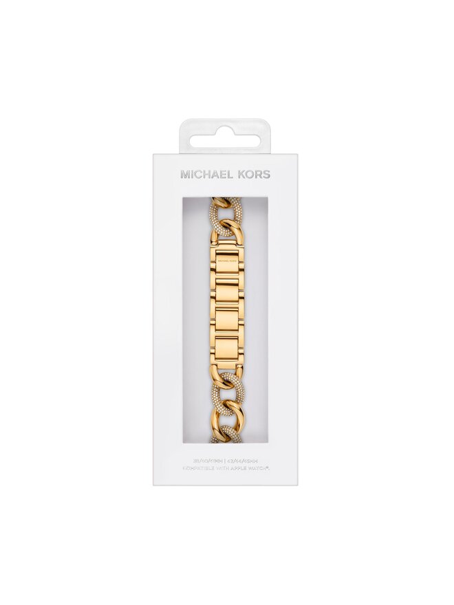 Michael Kors Змінний ремінець для годиннаки Apple Watch Michael Kors MKS8059E Золотий