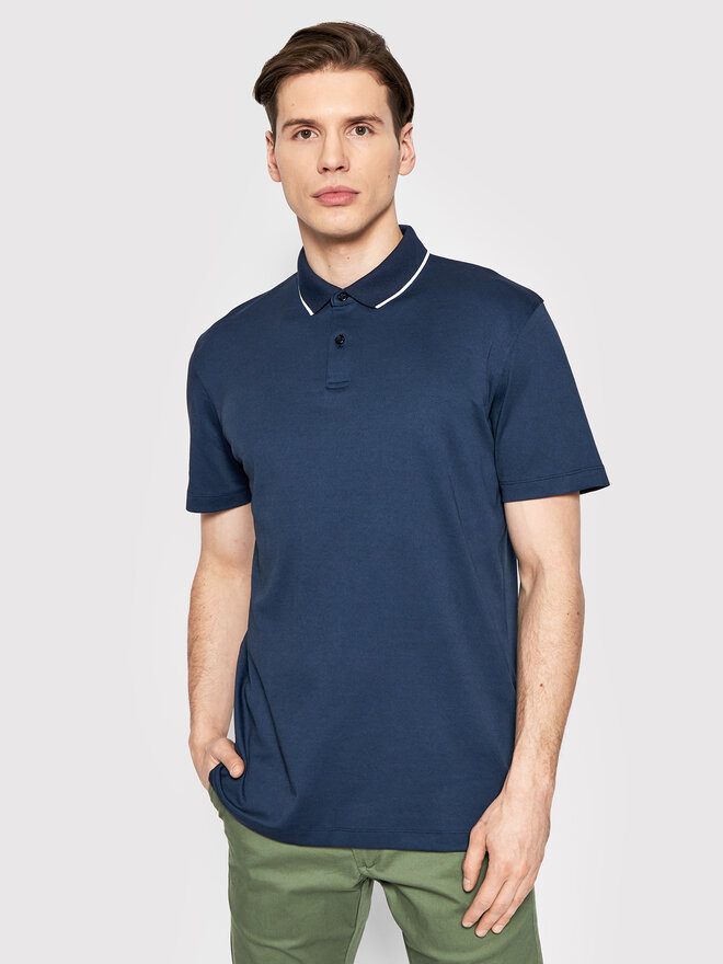 Selected Homme Selected Homme Pólóing Leroy 16082844 Sötétkék Regular Fit