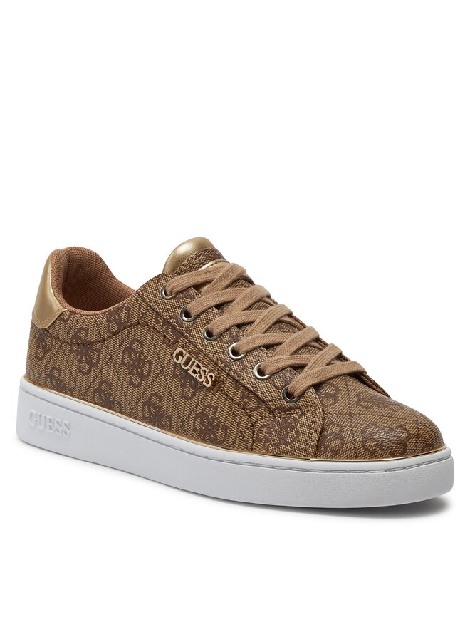 Guess Sneakersy Guess Beckie FL7BKI FAL12 Hnědá