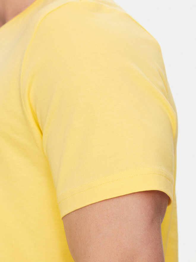 Tommy Hilfiger Tommy Hilfiger Camiseta Center Stack MW0MW38621 Amarillo Regular Fit