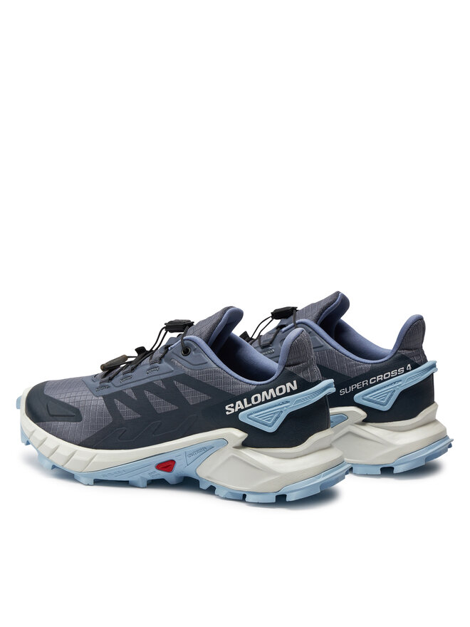 Salomon Buty do biegania Salomon Supercross 4 L47461700 Granatowy