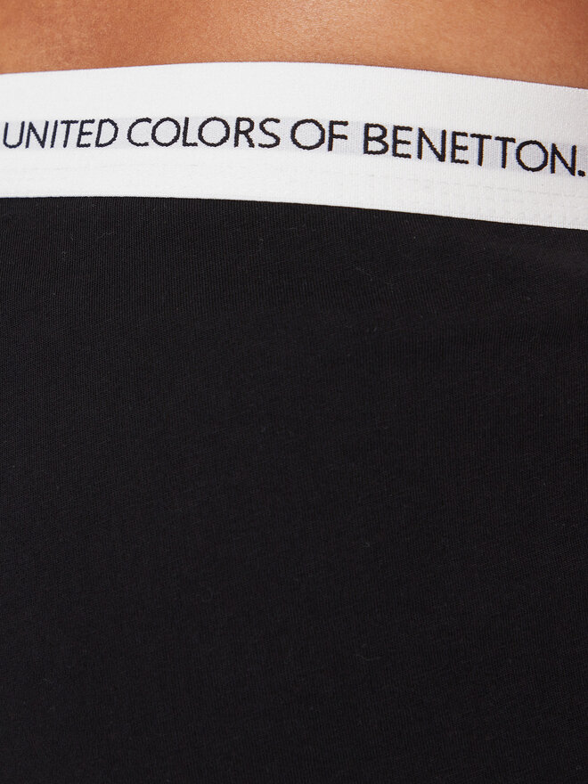 United Colors Of Benetton United Colors Of Benetton Pidžama hlače 30964F00V Crna Regular Fit