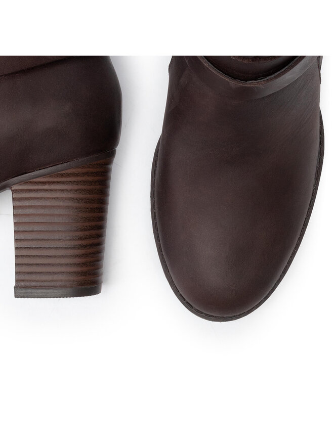 Botki Clarks Verona Rock 261444824 Br zowy eobuwie .pl