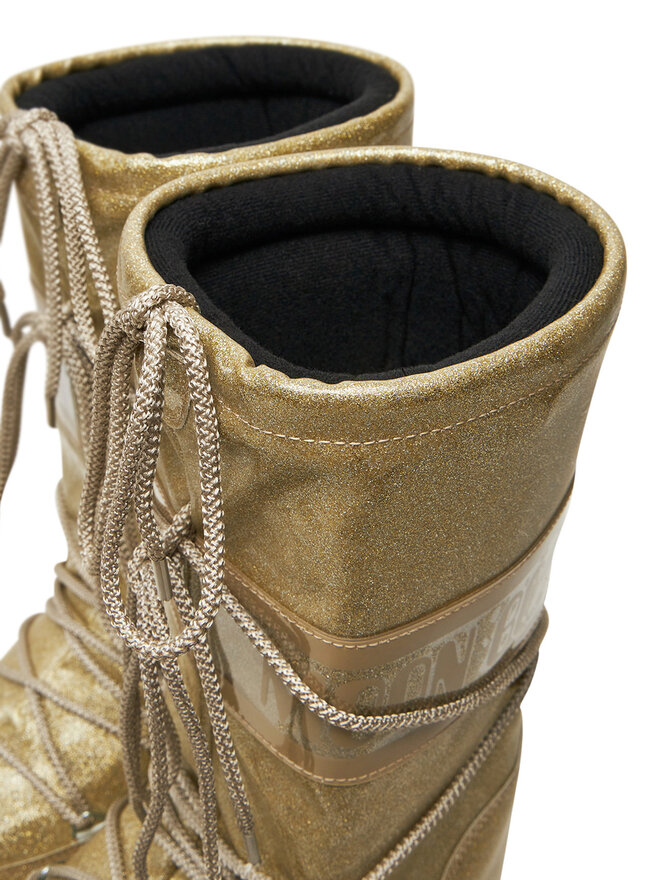 Moon Boot Śniegowce Moon Boot Icon Glitter 80D1402850 Złoty