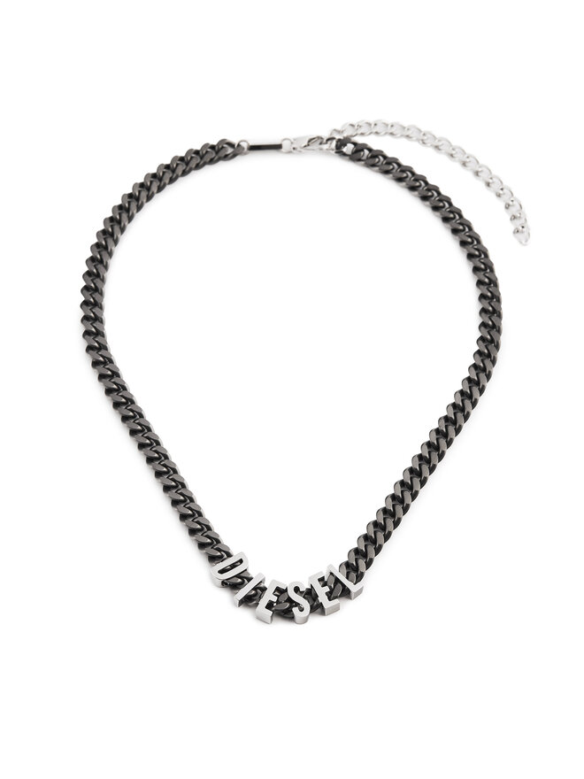 Diesel Náhrdelník Diesel Font Chain DX1487060 Černá
