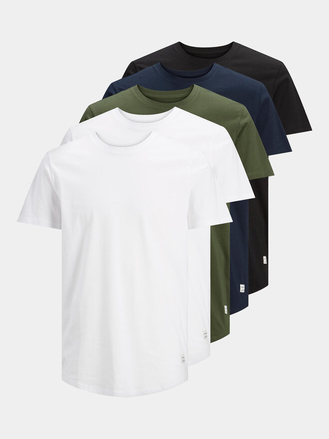 Jack&Jones Jack&Jones 5db-os póló szett Noa 12183653 Színes Regular Fit