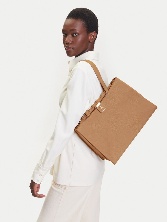 Tommy Hilfiger Torbica Tommy Hilfiger Th Her Tote AW0AW17191 Smeđa