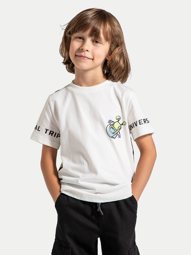 Coccodrillo Coccodrillo T-Shirt ZC4143202WBK Weiß Regular Fit
