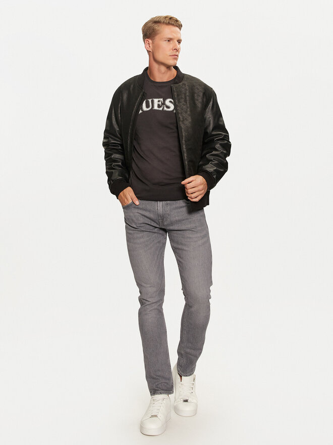 Guess Guess Marškinėliai M4BI04 K9RM1 Juoda Regular Fit