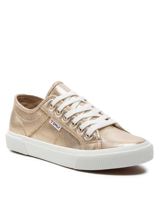 ONLY Shoes Sneakers aus Stoff ONLY Shoes Nicola 15318574 Goldfarben