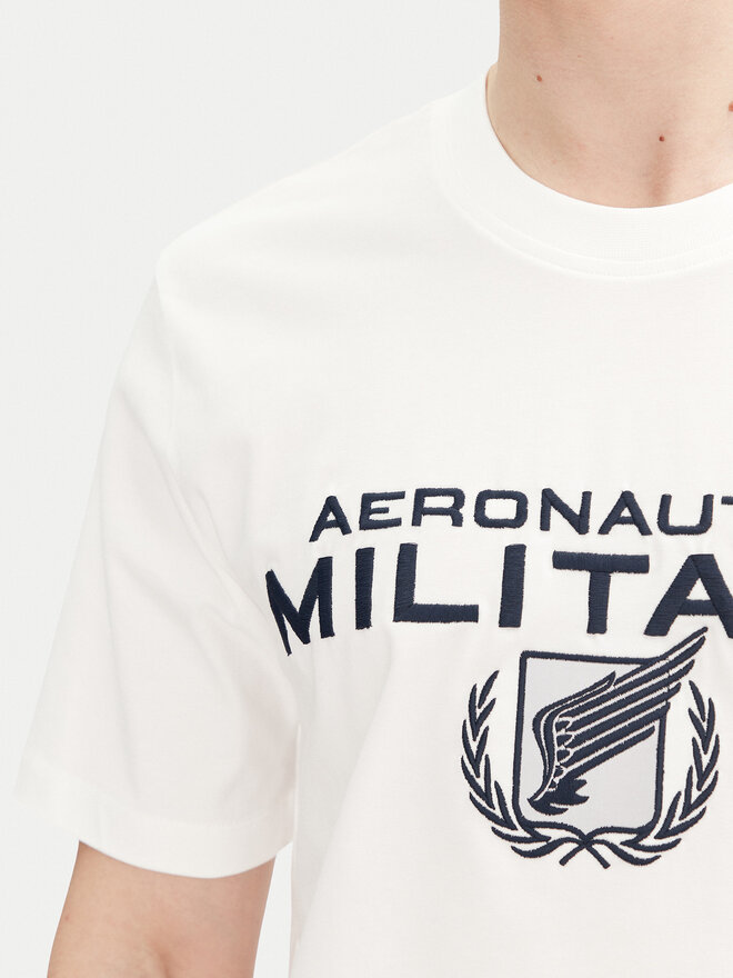 Aeronautica Militare Aeronautica Militare T-Shirt 251TS2379J674 Weiß Regular Fit