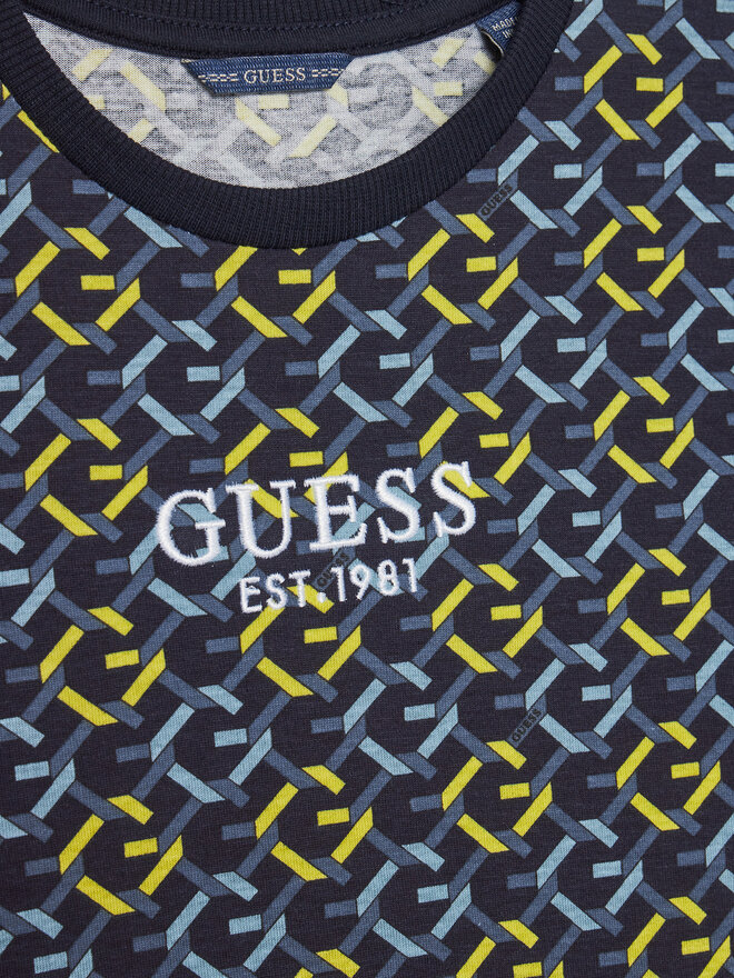 Guess Guess Póló L5RI18 K8HM4 Sötétkék Regular Fit