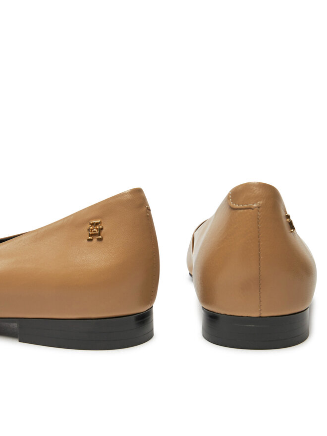 Tommy Hilfiger Μπαλαρίνες Tommy Hilfiger Th Pointy Ballerina FW0FW08291 Χακί