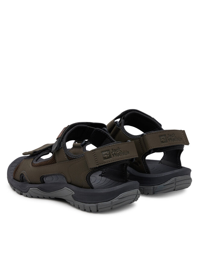 Jack Wolfskin Sandały Jack Wolfskin Lakewood Cruise Sandal M 4019011 Brązowy