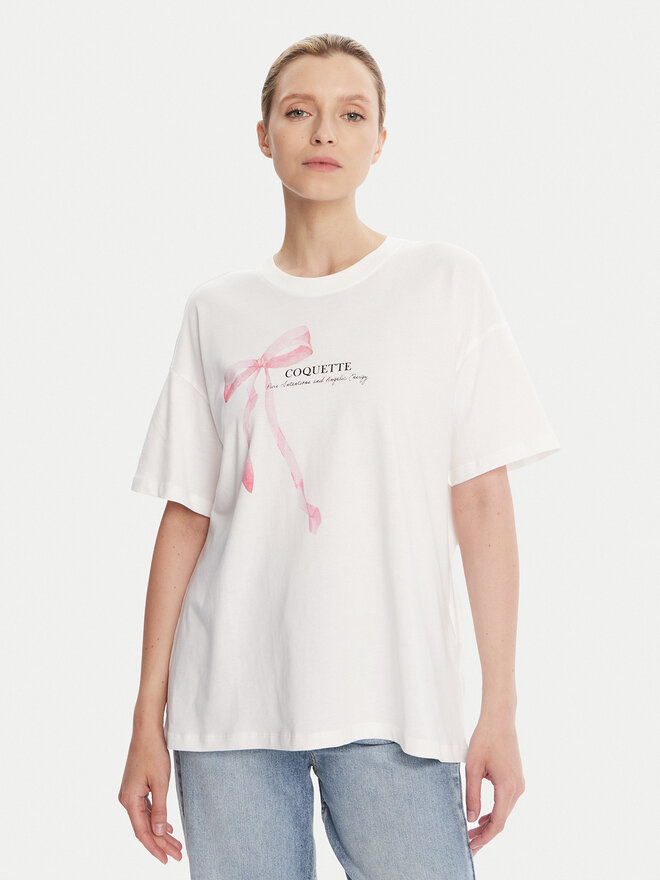 ONLY ONLY Camiseta Vivvi 15346761 Blanco Regular Fit