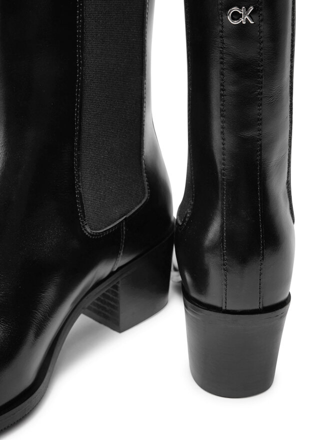 Calvin Klein Μποτάκια Calvin Klein Heel Cowboy HW0HW02315 Μαύρο