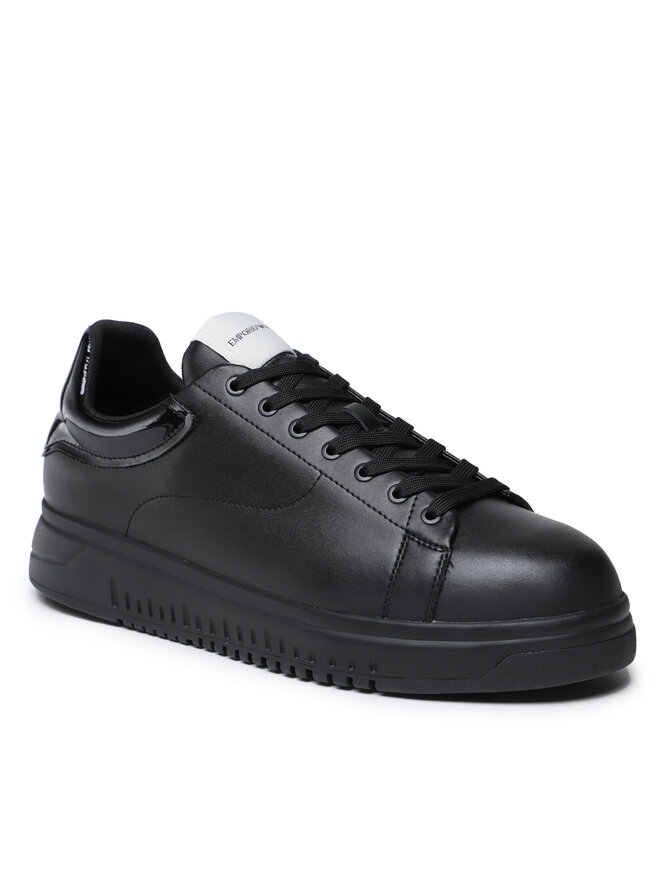 Снікерcи Emporio Armani X4X264 XN818 K001 Чорний | evzuttya.com.ua
