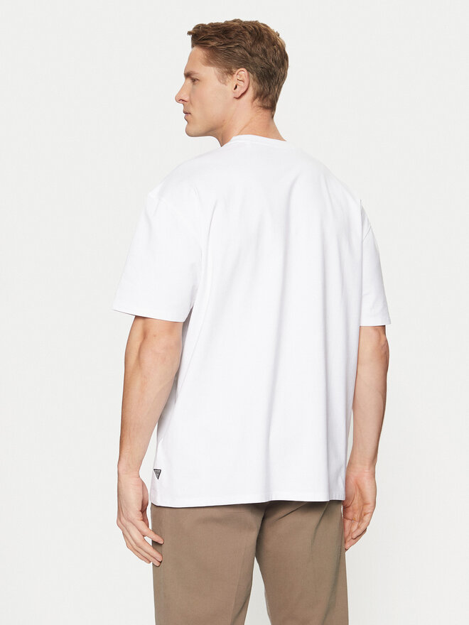 Guess Guess Marškinėliai M5RI91 KAC30 Balta Oversize