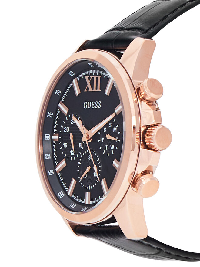 Guess Pulkstenis Guess Walker GW0901G5 Melns