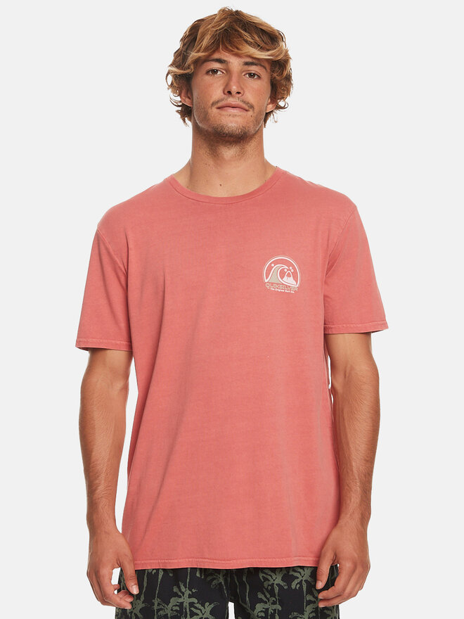 Quiksilver Quiksilver T-Shirt Cleancircle Tees EQYZT07491 Rot Regular Fit