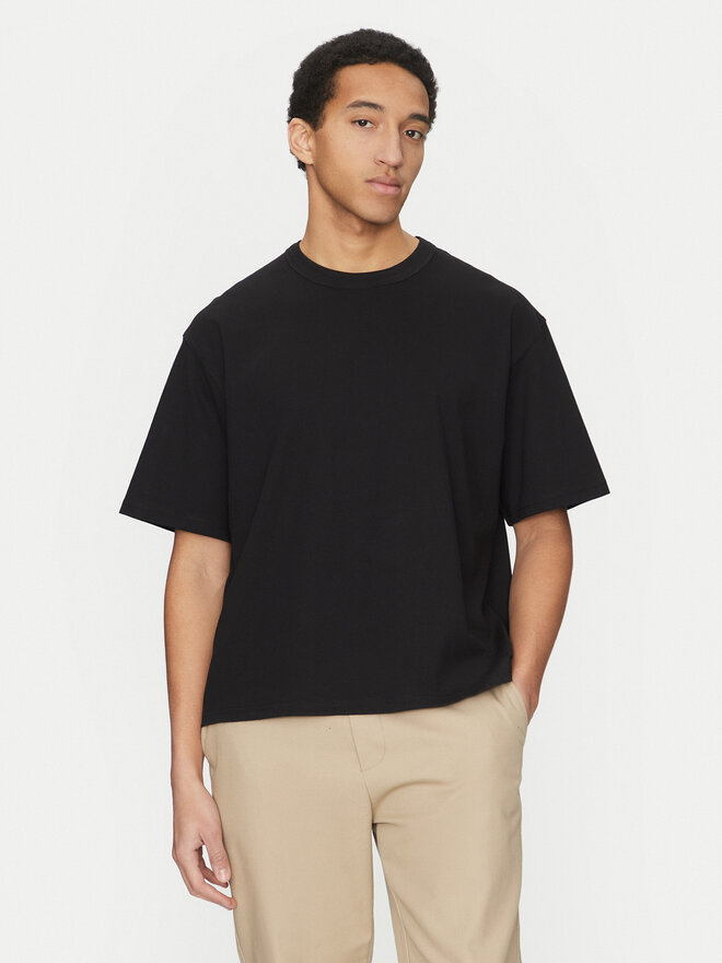 Jack&Jones Jack&Jones Marškinėliai Manchester 12275656 Juoda Cropped Fit