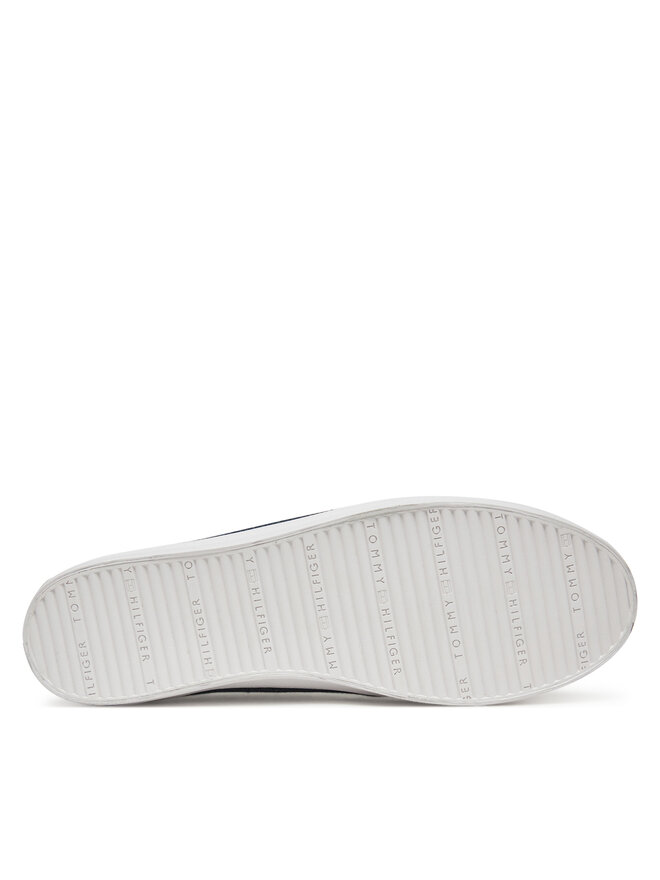 Tommy Hilfiger Snīkeri Tommy Hilfiger Washed Canvas Vulc Sneaker FW0FW08894 Tumši zils