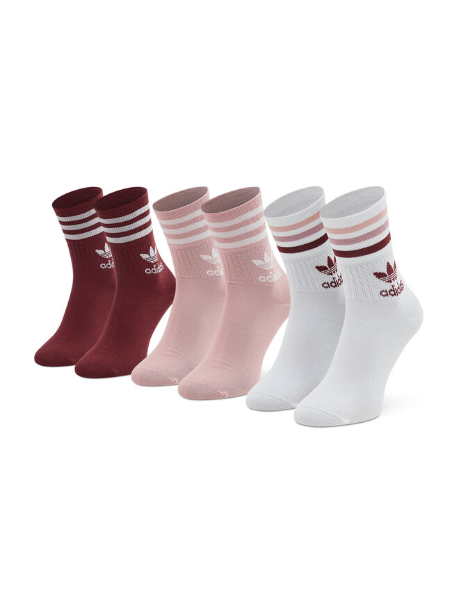 3er Set hohe Unisex Socken adidas Mid Cut Crw Sck HC9553 WeiB eschuhe