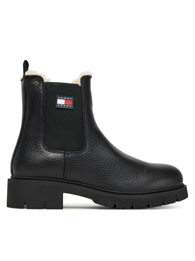 Tommy Jeans Klassische Stiefeletten Tommy Jeans Tjw Chelsea Boot Wl EN0EN02826 Schwarz
