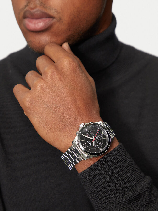 Casio Zegarek Casio MTP-1374PD-1AVEF Srebrny