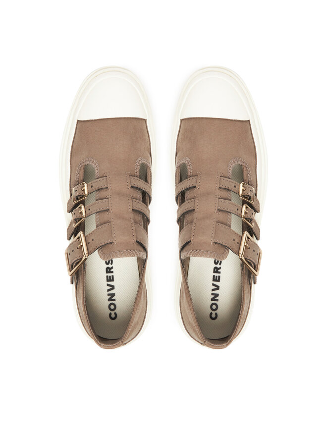 Converse Īsi apavi Converse Chuck Taylor All Star Lugged Heel Mary Jane Sandal A13552C Zaļš
