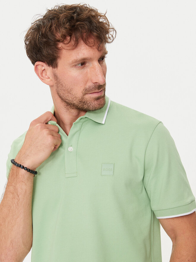 BOSS Boss Poloshirt Passertip 50507699 Grün Slim Fit