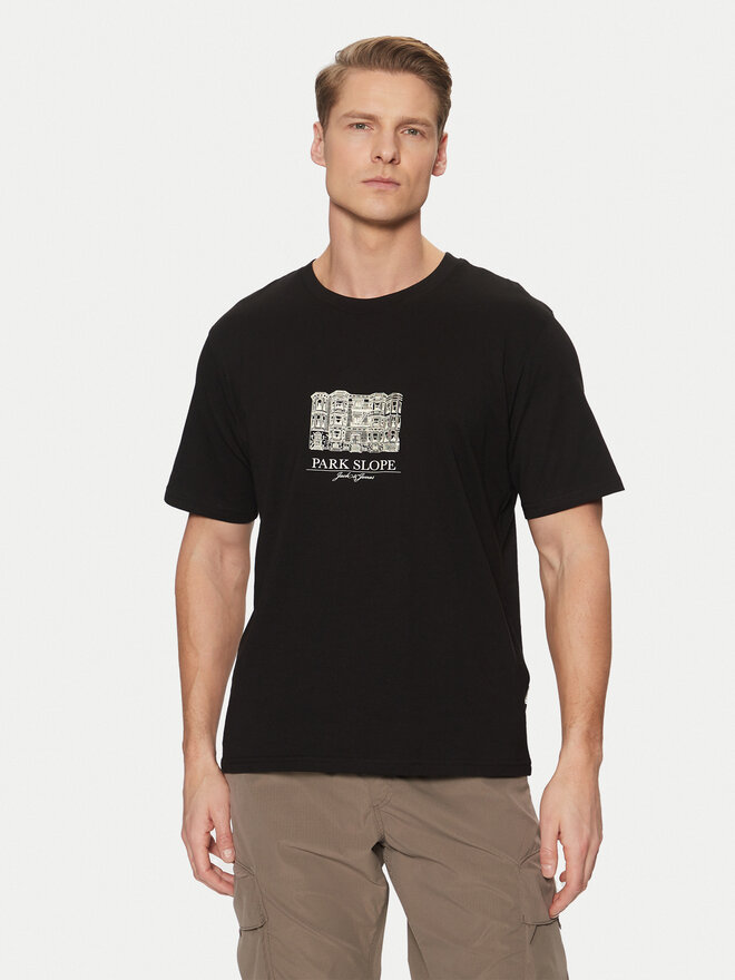 Jack&Jones Jack&Jones T-Shirt Boston 12273400 Μαύρο Relaxed Fit