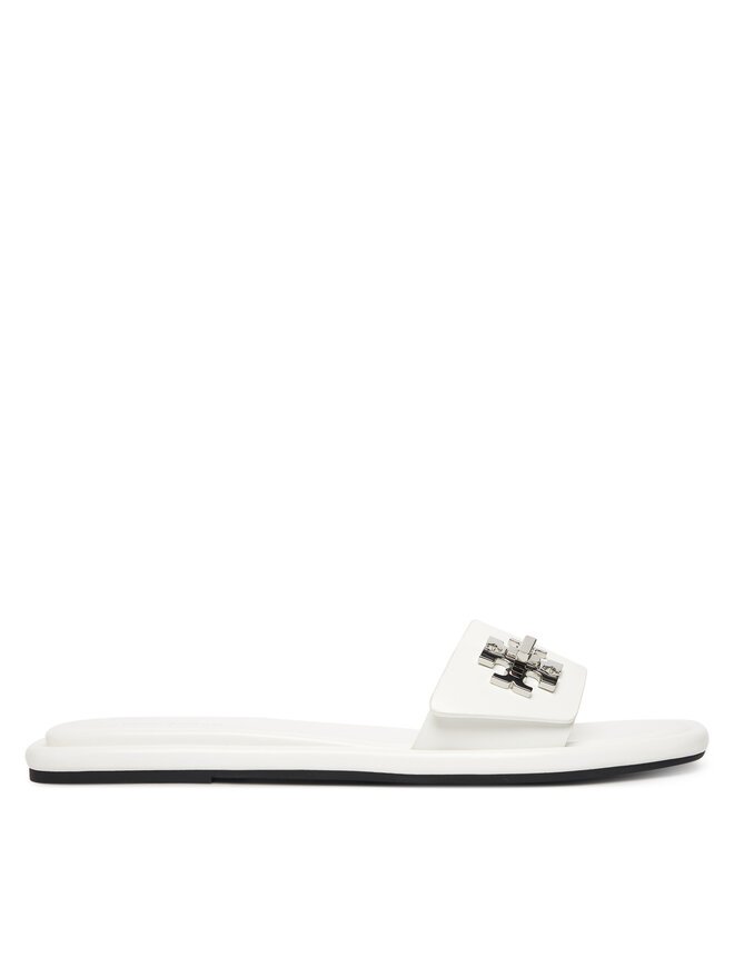 Tory Burch Παντόφλες Tory Burch T Lock Slide 164676 Λευκό