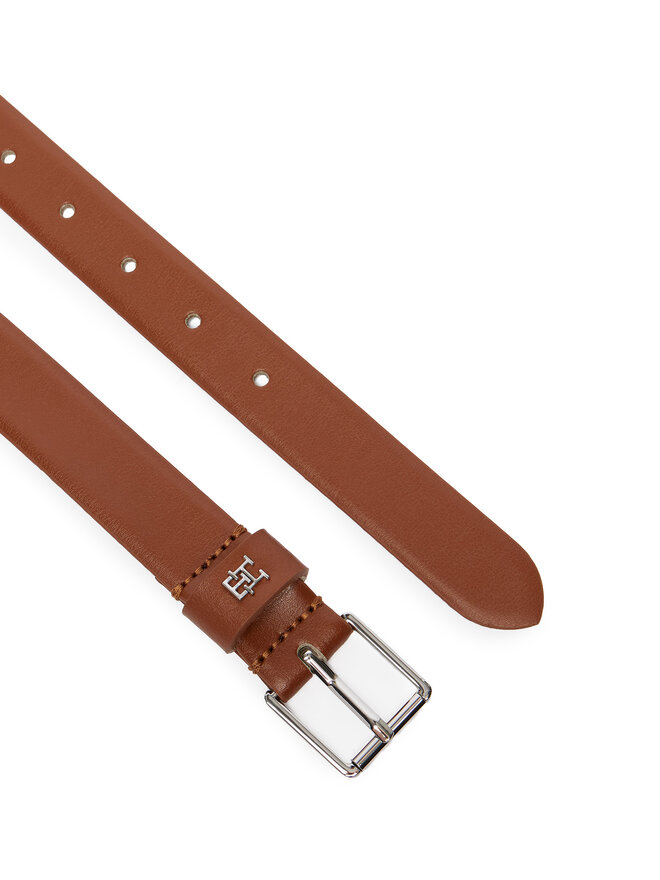 Tommy Hilfiger Damengürtel Tommy Hilfiger Th Square 2.5 Silver AW0AW18651 Braun