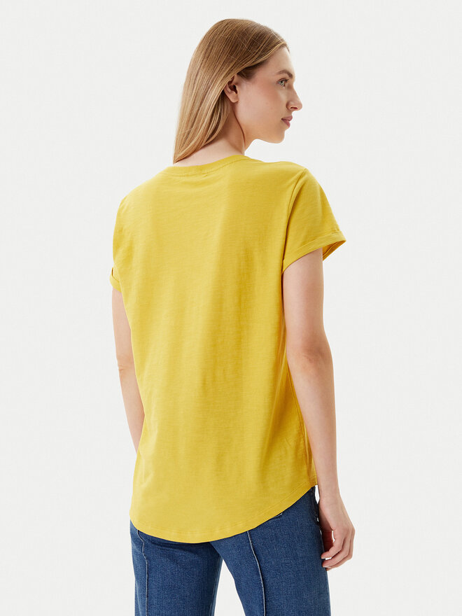United Colors Of Benetton United Colors Of Benetton Majica 3BVXD109F Rumena Regular Fit