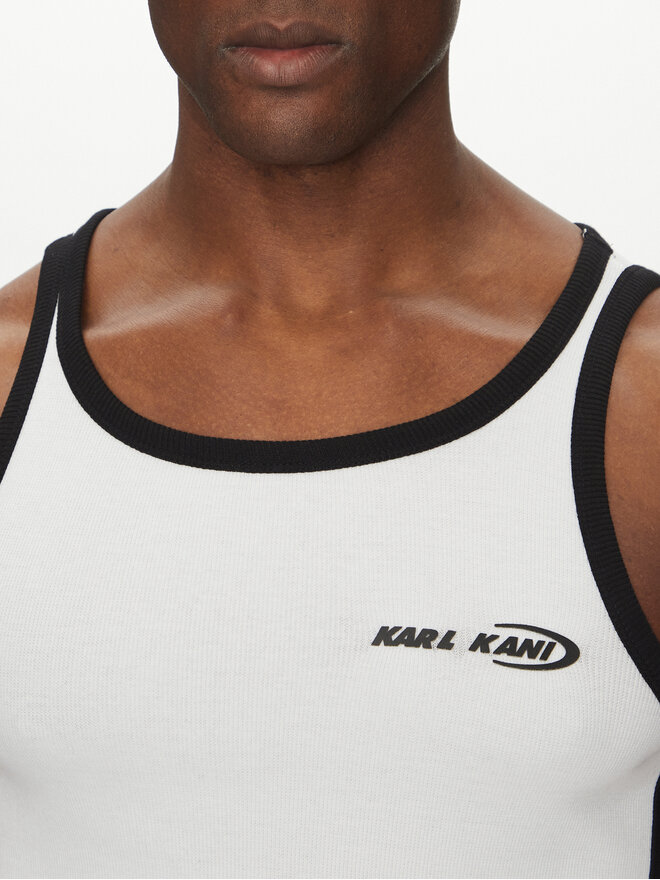 Karl Kani Karl Kani Trikó Ellipse 60310050 Fehér Slim Fit