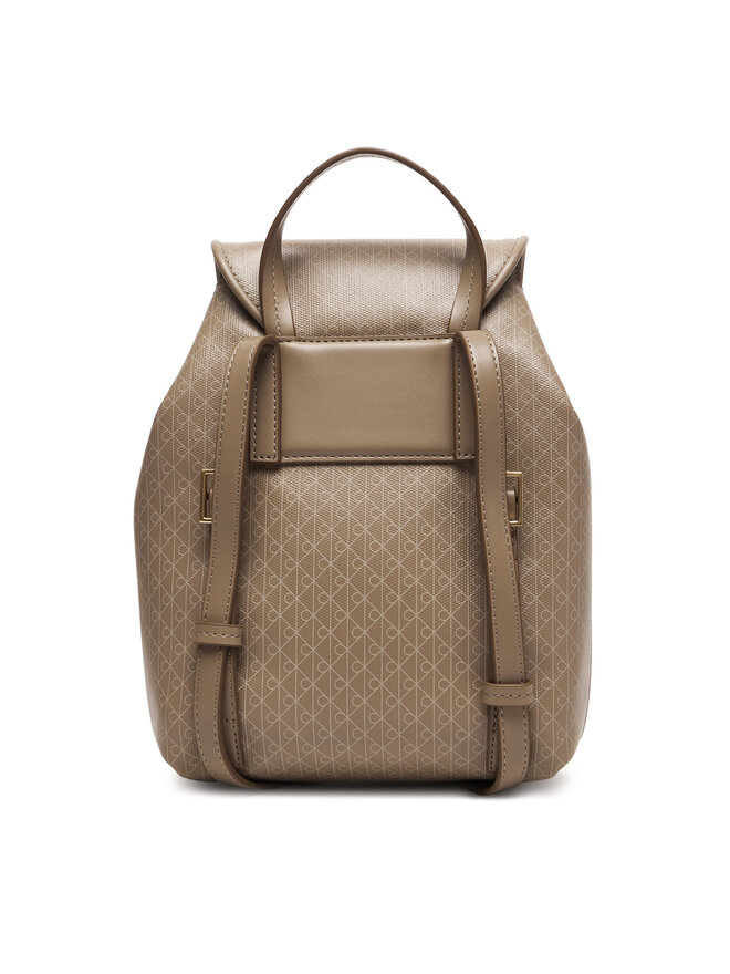 Calvin Klein Rucksack Calvin Klein Emblem Aop Mini Backpack LV04F3507G Beige