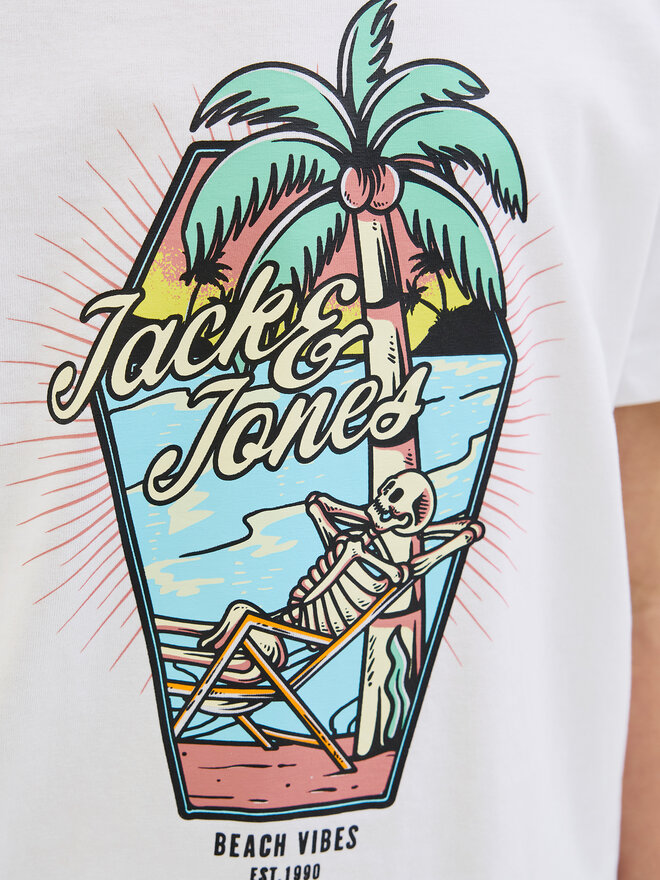 Jack&Jones Junior Jack&Jones Junior Camiseta Elijah 12269825 Blanco Regular Fit