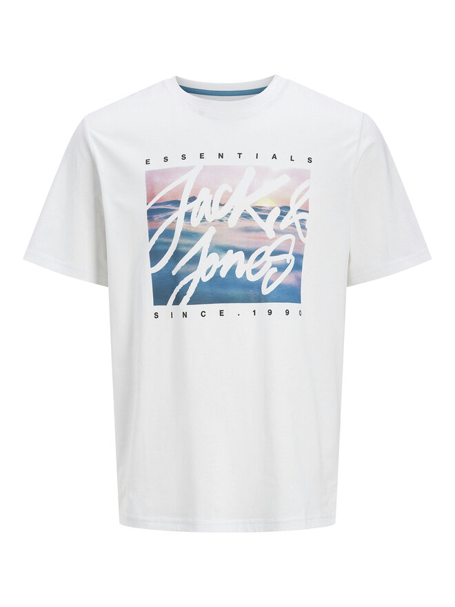 Jack&Jones Jack&Jones Marškinėliai Colton 12268438 Balta Standard Fit