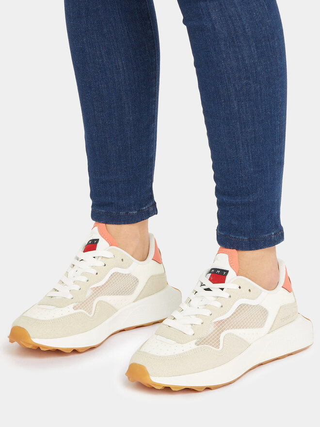 Sneakers Tommy Jeans Translucent Runner EN0EN02215 Beige | eschuhe.de