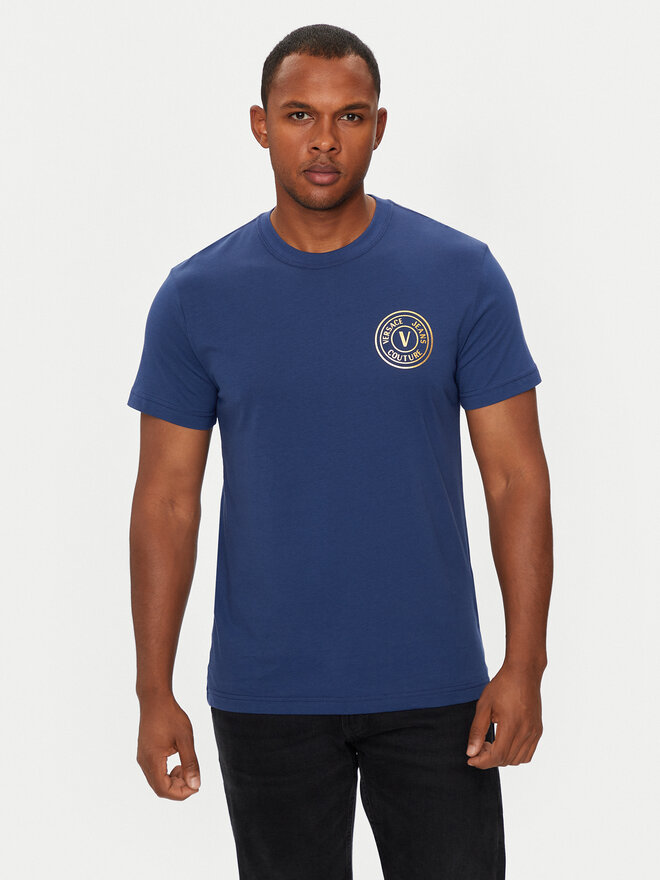 Versace Jeans Couture Versace Jeans Couture Футболка 77GAHT00 CJ00T Голубий Slim Fit