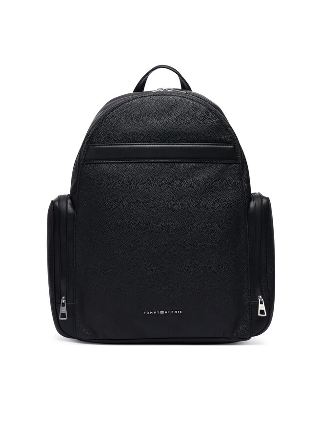Tommy Hilfiger Rucksack Tommy Hilfiger Th Business Leather Backpack AM0AM14684 Schwarz