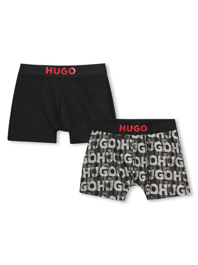 HUGO HUGO 2 darab boxer G00326 S Fekete
