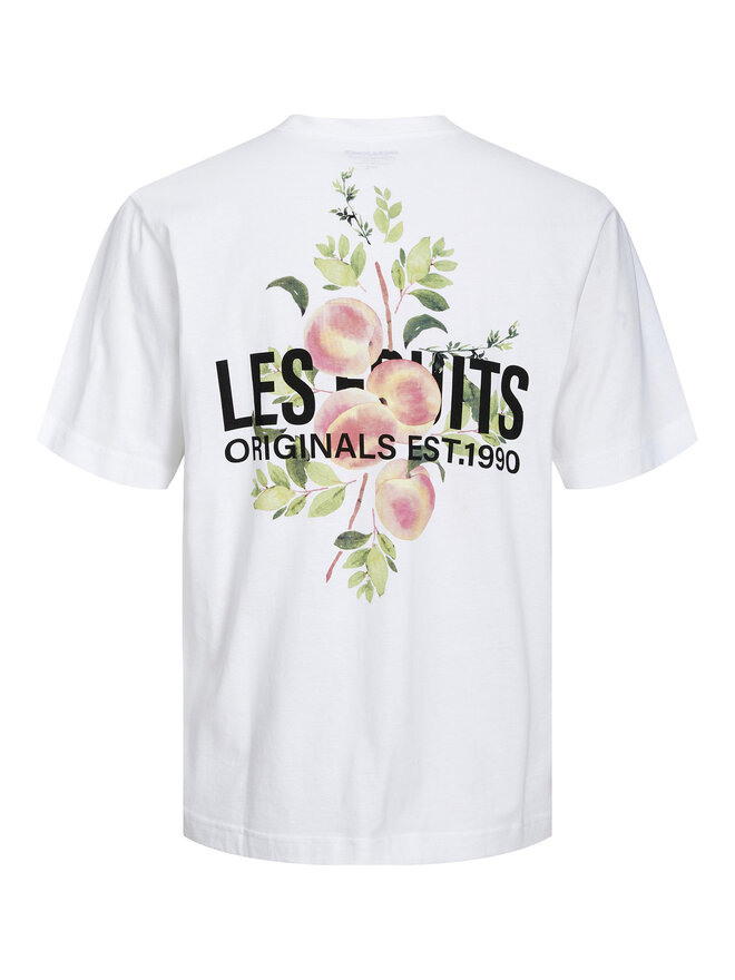 Jack&Jones Jack&Jones Marškinėliai Flores 12228776 Balta Loose Fit