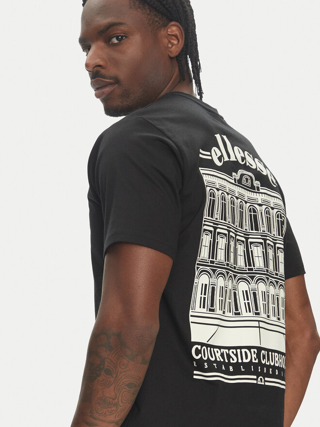 Ellesse Ellesse Camiseta Courtside SHZ21991 Negro Regular Fit